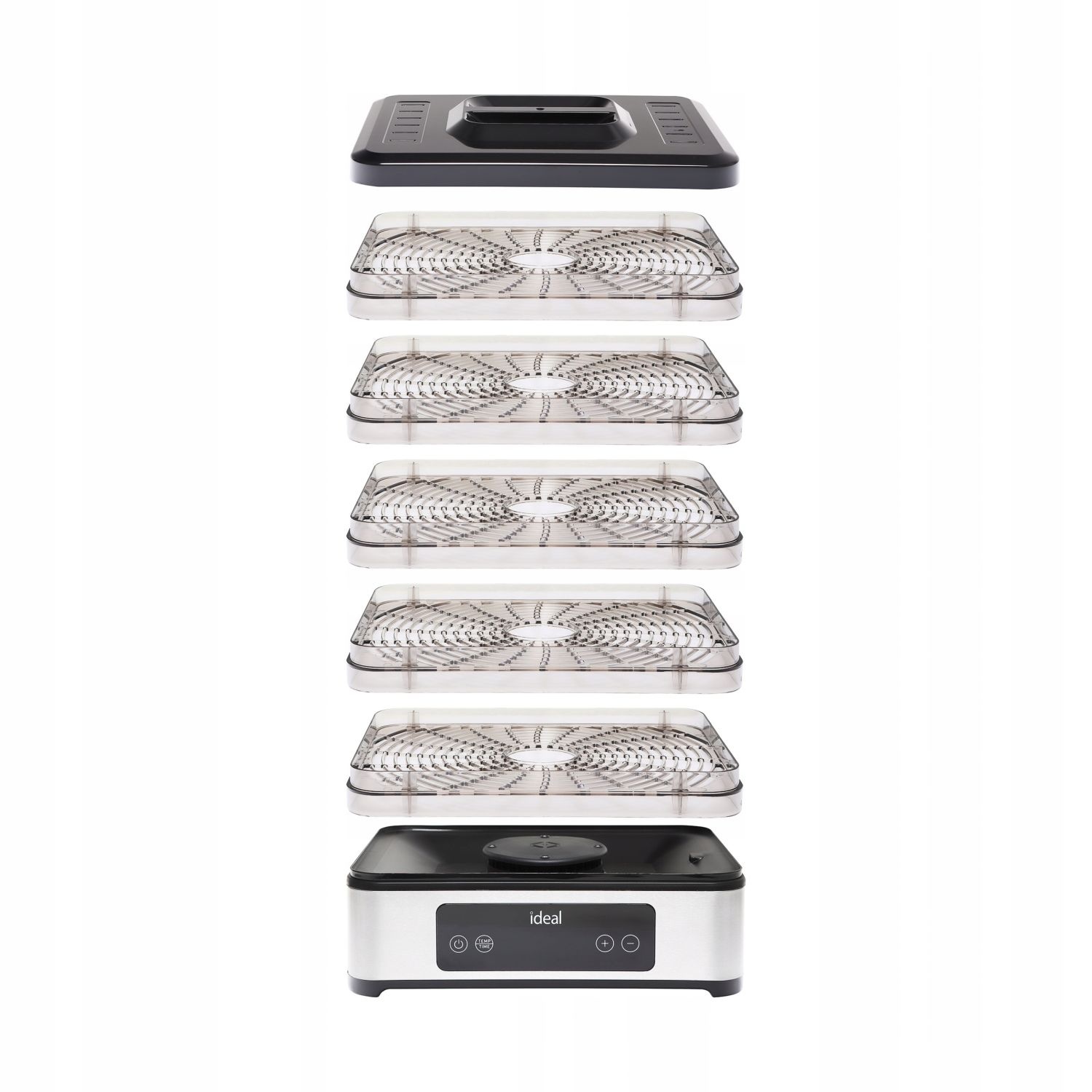 IDEAL INOX Voedseldroger - 5 Lagen en Instelbare Temperatuur
