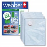 WEBBER XXL Vacuümzakken 70x130cm - 30% Dikker voor Beddengoed - 4 Stuks