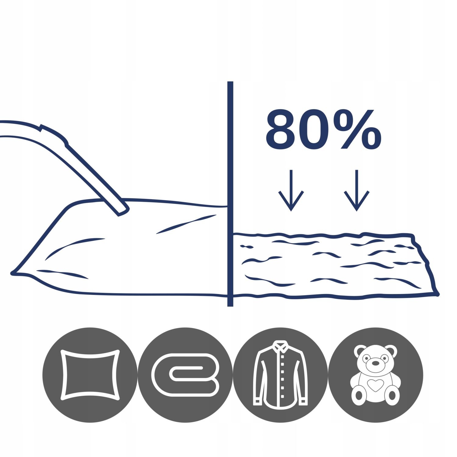 WEBBER XXL Vacuümzakken 70x130cm - 30% Dikker voor Beddengoed - 4 Stuks