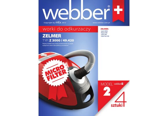 Webber Stofzuigerzakken Zelmer 3000 - Optimale zuigkracht en filtratie