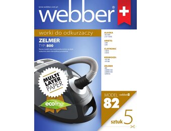 Webber Stofzuigerzakken Zelmer 800 Type 82 - Behoudt Maximale Zuigkracht