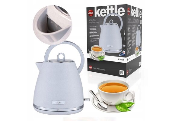 ELDOM Elektrische Waterkoker C315M - Snel water koken met 2200W