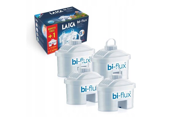 LAICA BI-FLUX Universal Filterpatroon - 4 Stuks - Past in Brita Maxtra