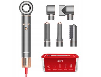 WEBBER HD4 5-in-1 Haardroger - Snel Drogen en Professionele Styling