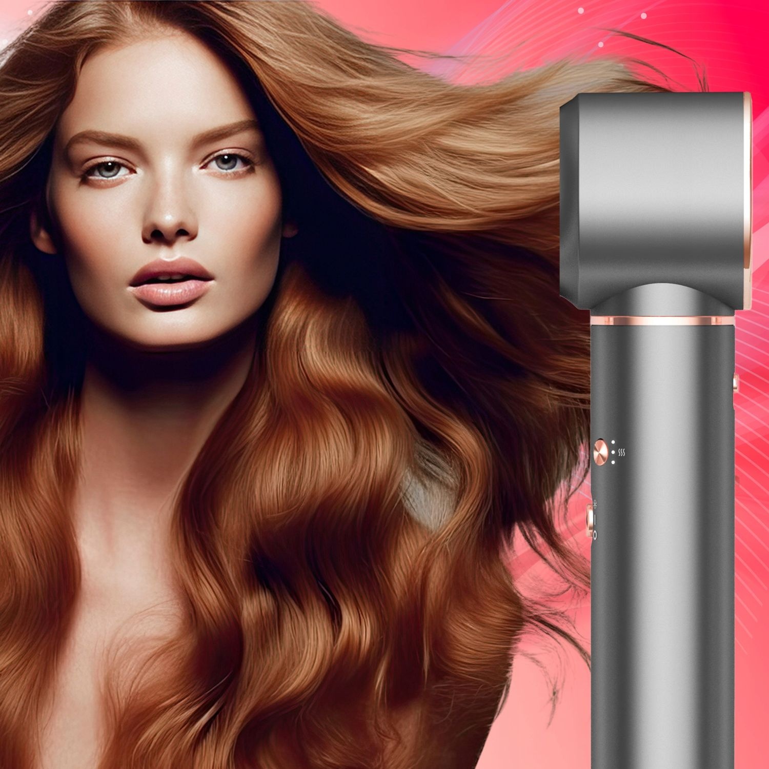 WEBBER HD4 5-in-1 Haardroger - Snel Drogen en Professionele Styling