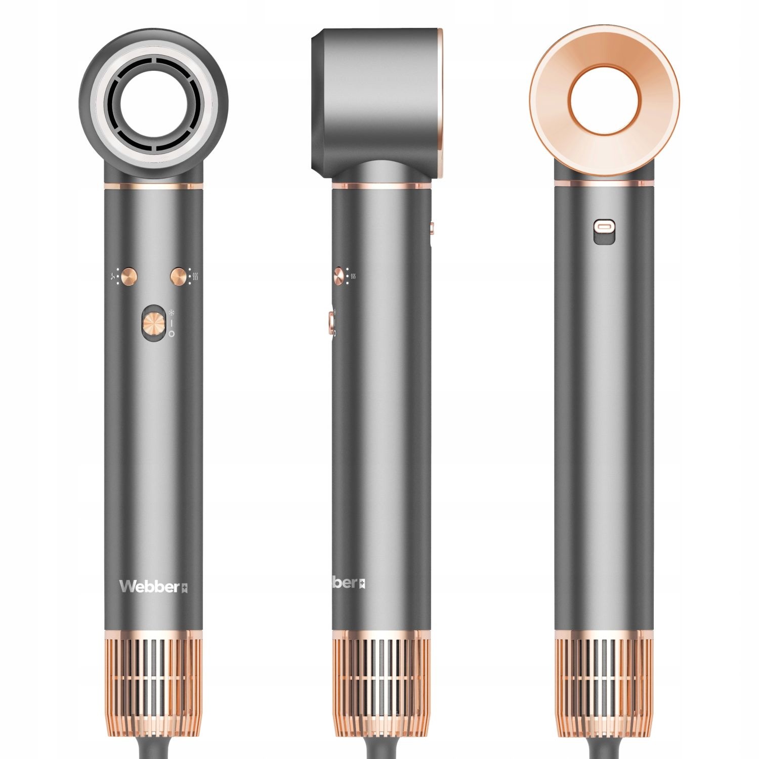 WEBBER HD4 5-in-1 Haardroger - Snel Drogen en Professionele Styling