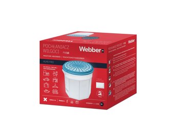 Webber Vochtontrekker PW10 - Werkt zonder Stroom incl. Navulling