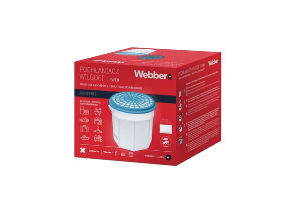 Webber Vochtontrekker PW10 - Werkt zonder Stroom incl. Navulling