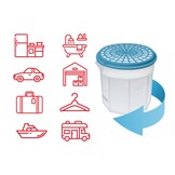 Webber Vochtontrekker PW10 - Werkt zonder Stroom incl. Navulling