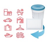 Webber Vochtontrekker PW10 - Werkt zonder Stroom incl. Navulling