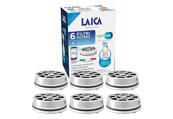 LAICA FAST DISK FD06 Waterfilterpatronen - 6 Stuks - Direct Schoon Water