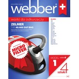 Webber Zelmer 4940 Stofzuigerzakken - Behoudt optimale zuigkracht