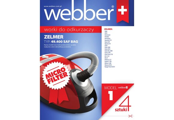 Webber Zelmer 4940 Stofzuigerzakken - Behoudt optimale zuigkracht