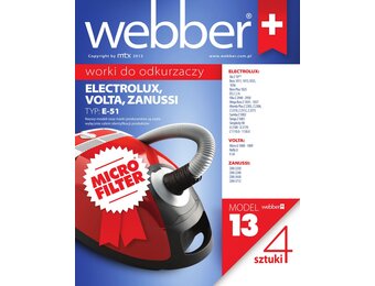 Webber Electrolux Xio E51 Stofzuigerzakken - Inclusief 13 microfilters