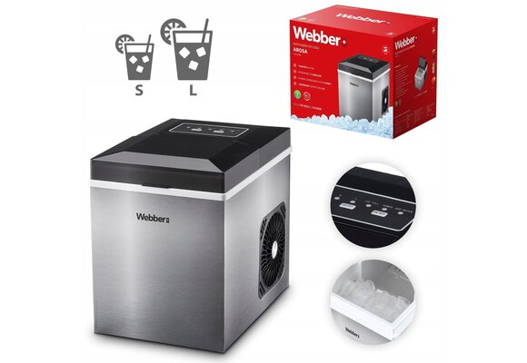 WEBBER Ijsblokjesmachine AROSA Webber IM-003 - Verse ijsblokjes in 6 minuten
