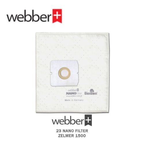 Webber Zelmer 1500 stofzuigerzakken - 99,9% filtratie voor schone lucht