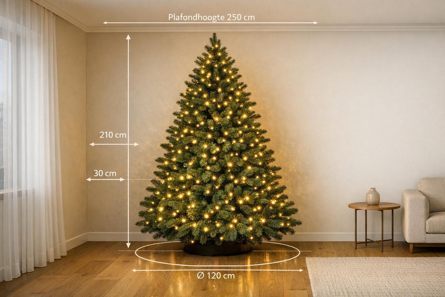 Kunstkerstboom met verlichting: zo kies je de juiste maat voor jouw ruimte