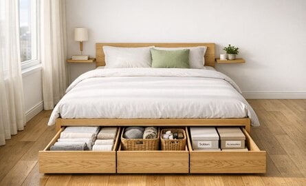Twijfelaar met opbergruimte: zo maak je maximaal gebruik van je slaapkamer