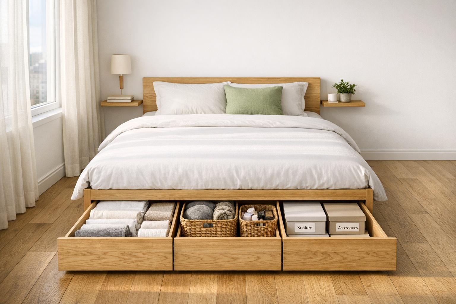Twijfelaar met opbergruimte: zo maak je maximaal gebruik van je slaapkamer