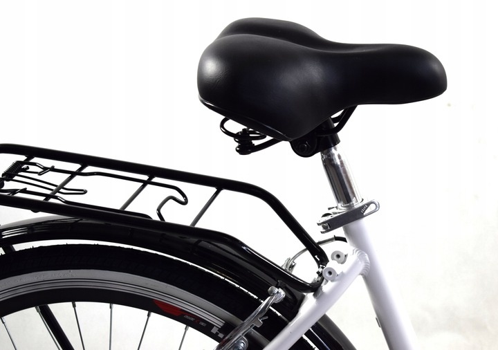 Meisjesfiets - 26 inch - met 7 versnellingen - wit zwart