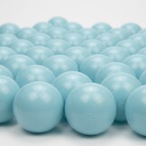 Ballenbak ballen licht blauw (70mm) 100 stuks