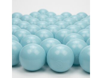 Ballenbak ballen licht blauw (70mm) 100 stuks