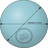 Ballenbak ballen licht blauw (70mm) 100 stuks