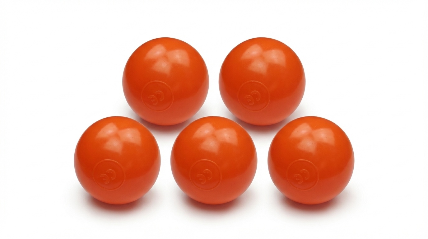 Ballenbak ballen oranje (70mm) 1000 stuks