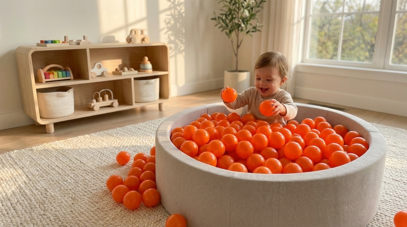 Ballenbak ballen oranje (70mm) 1000 stuks