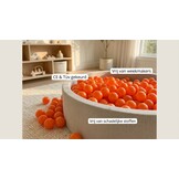 Ballenbak ballen oranje (70mm) 1000 stuks