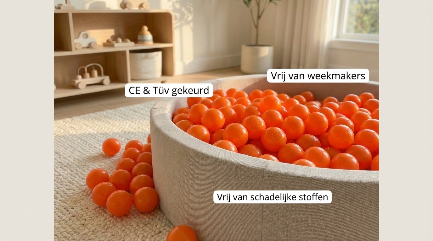 Ballenbak ballen oranje (70mm) 1000 stuks