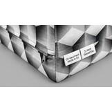 Logeermatras 3D kubus - opvouwbaar matras -90x200x15 cm - campingmatras