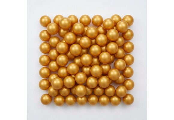 Ballenbak ballen goud (70mm) 100 stuks