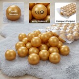Ballenbak ballen goud (70mm) 100 stuks