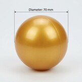 Ballenbak ballen goud (70mm) 100 stuks