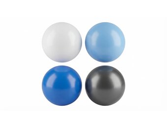 Ballenbak ballen 500 stuks 7cm, wit, lichtblauw, grijs, blauw