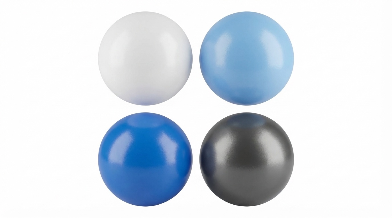 Ballenbak ballen 500 stuks 7cm, wit, lichtblauw, grijs, blauw