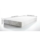 Kindermatras - matras 140x70x7 cm - koudschuim t130/150