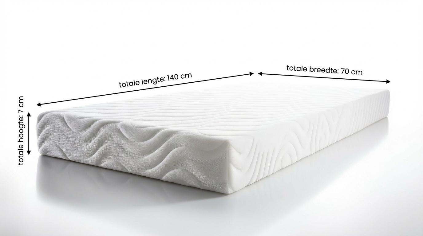 Kindermatras - matras 140x70x7 cm - koudschuim t130/150
