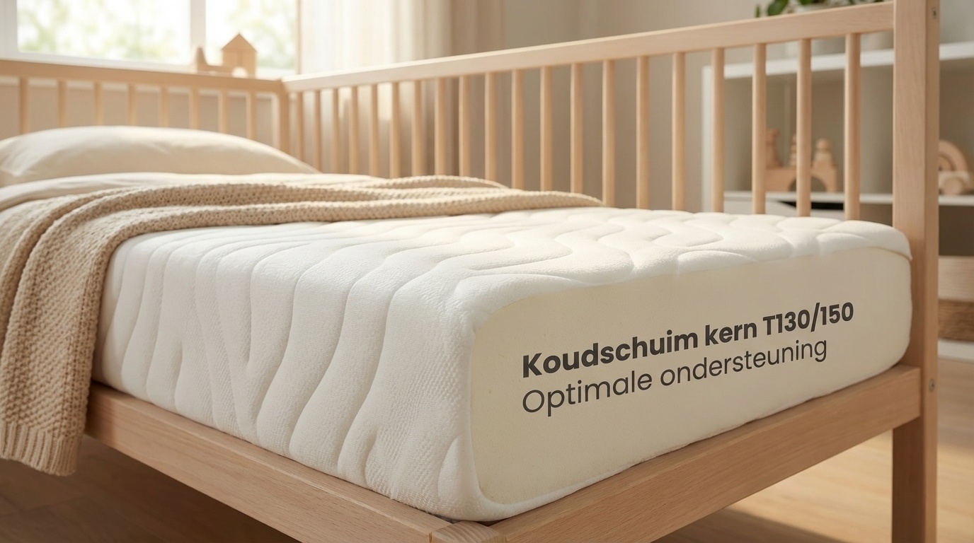 Kindermatras - matras 140x70x7 cm - koudschuim t130/150