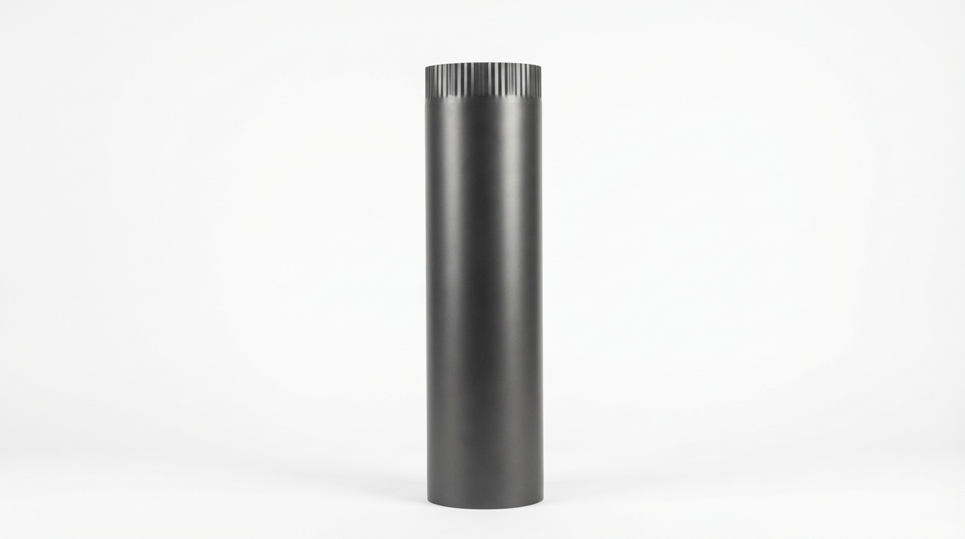 Kachelpijp - rookkanaal - 2mm staal - Ø 120 mm - 50 cm - zwart