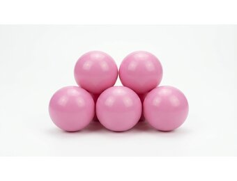 Ballenbak ballen poeder roze (70mm) 100 stuks