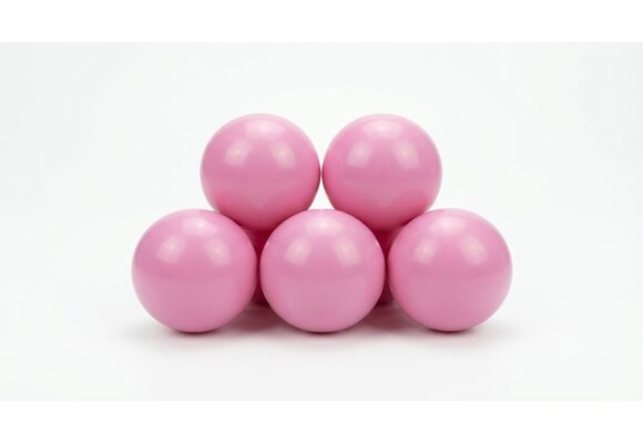 Ballenbak ballen poeder roze (70mm) 100 stuks