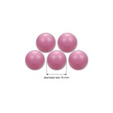 Ballenbak ballen poeder roze (70mm) 100 stuks
