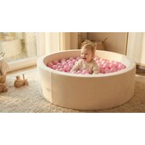 Ballenbak ballen poeder roze (70mm) 100 stuks
