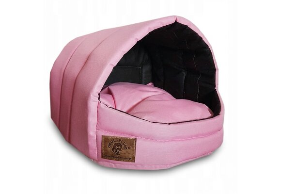 Hondenmand XS - kleine hond - box - hondemand - 39 x 40 x 34 cm - roze - hondenbed - hondebed