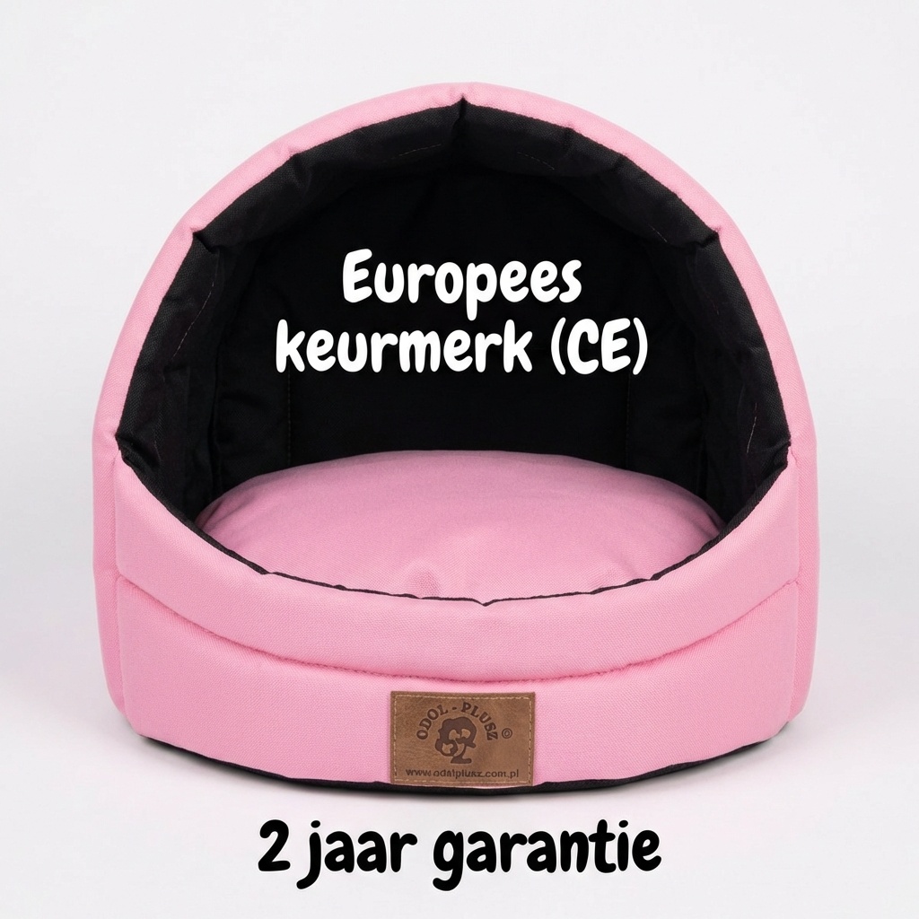 Hondenmand XS - kleine hond - box - hondemand - 39 x 40 x 34 cm - roze - hondenbed - hondebed