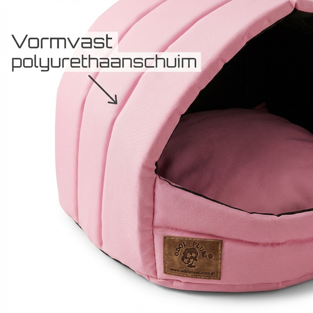Hondenmand XS - kleine hond - box - hondemand - 39 x 40 x 34 cm - roze - hondenbed - hondebed