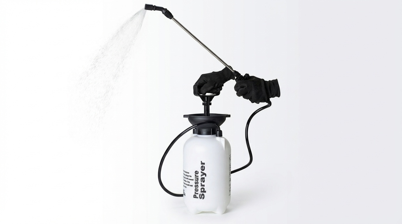 Drukspuit - onkruidspuit - gifspuit - 5 liter - wit zwart