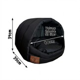 Hondenmand XS - kleine hond - box - hondemand - 39 x 40 x 34 cm - zwart - hondenbed - hondebed